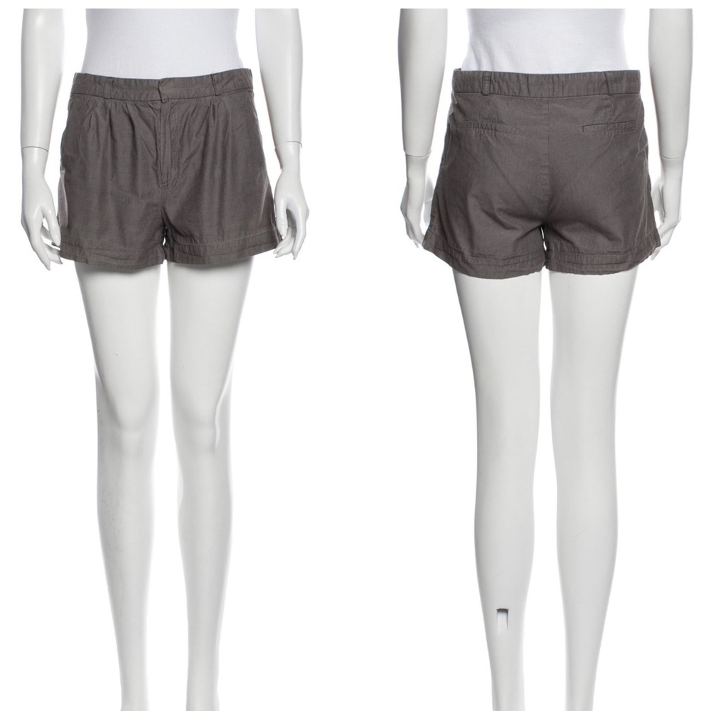 A.P.C. Crisp Cotton Tailored Grey Shorts sz Small